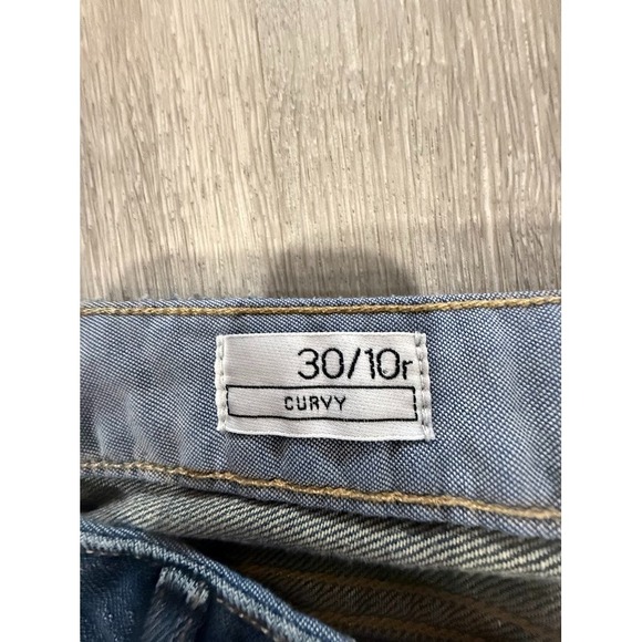 Gap Jeans Womens 30 Blue 1969 Curvy Bootcut Dark Wash Denim Low Rise Stretch - Picture 3 of 10